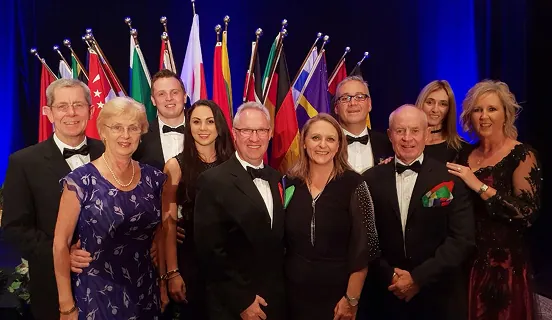 Lana Potgieter with fellow LMI leaders at an awards evening